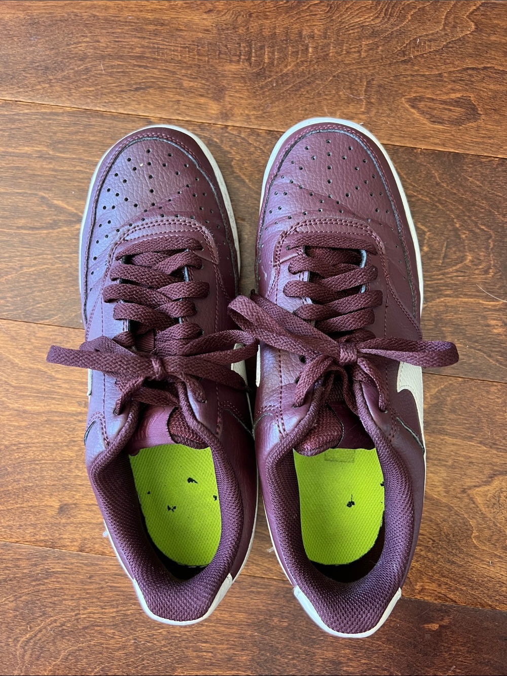 Nike Burgundy Low-Top Sneakers